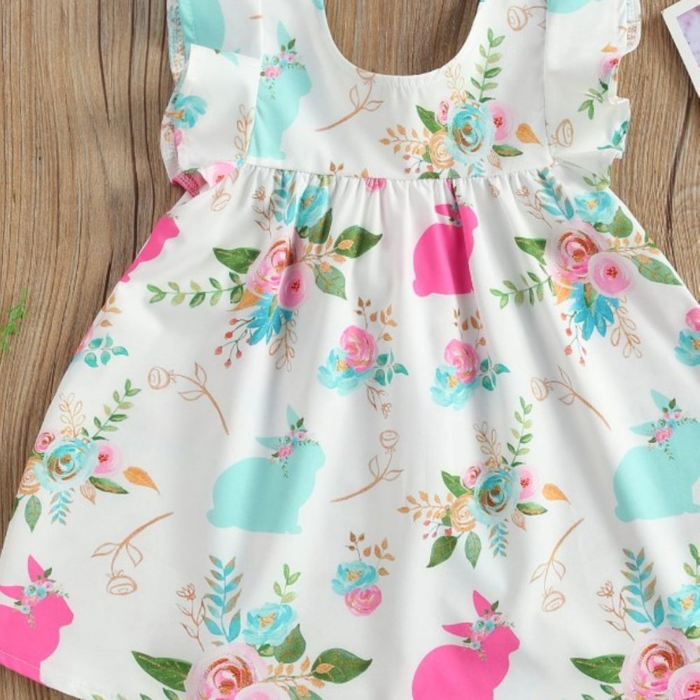 Easter Toddler Dresses, Easter Toddler Sleeveless Dress, Spring Toddler Dress,